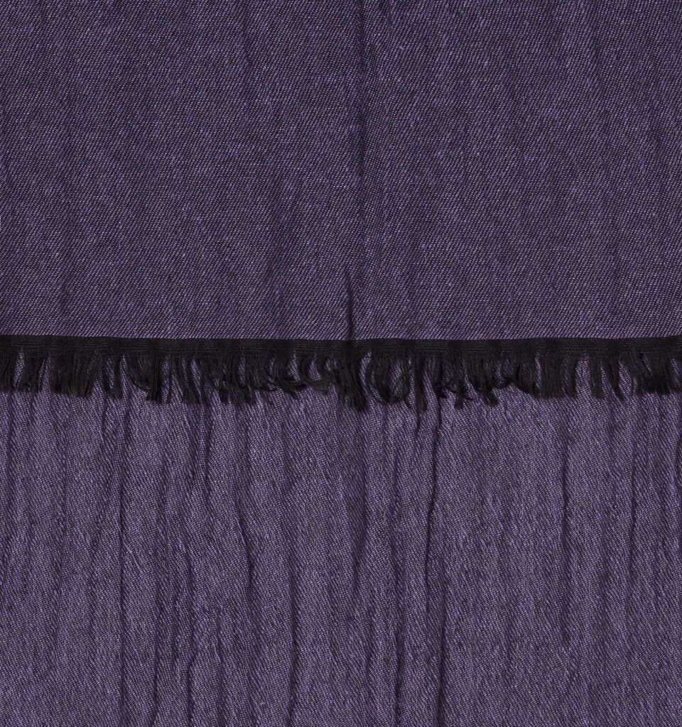 Yarn dyed scarf - null - Plum | Sisley image number 3